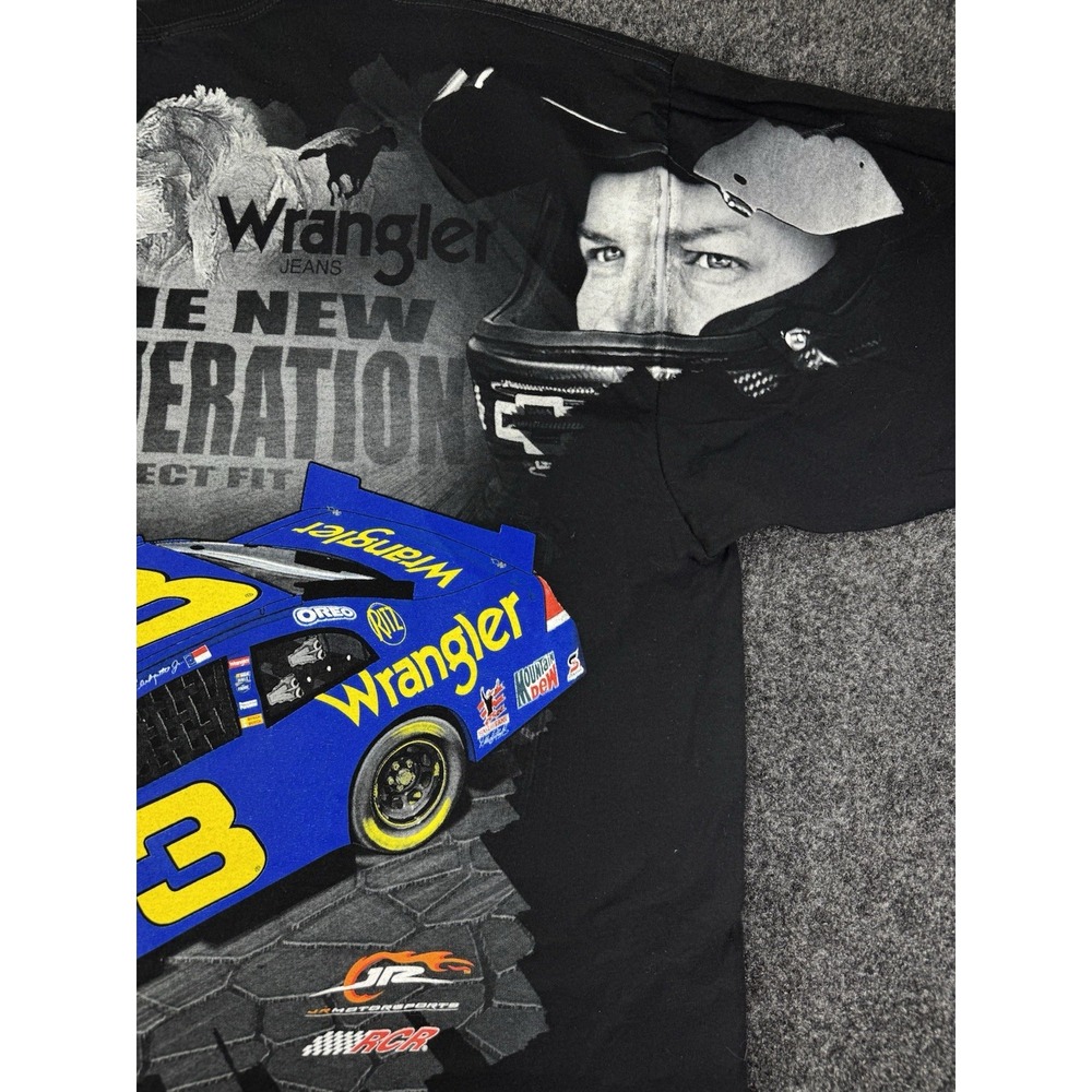 Dale Earnhardt Jr & Sr NASCAR Wrangler #3 Hall of Fame T-Shirt 3XL Chase Auth - Picture 5 of 11